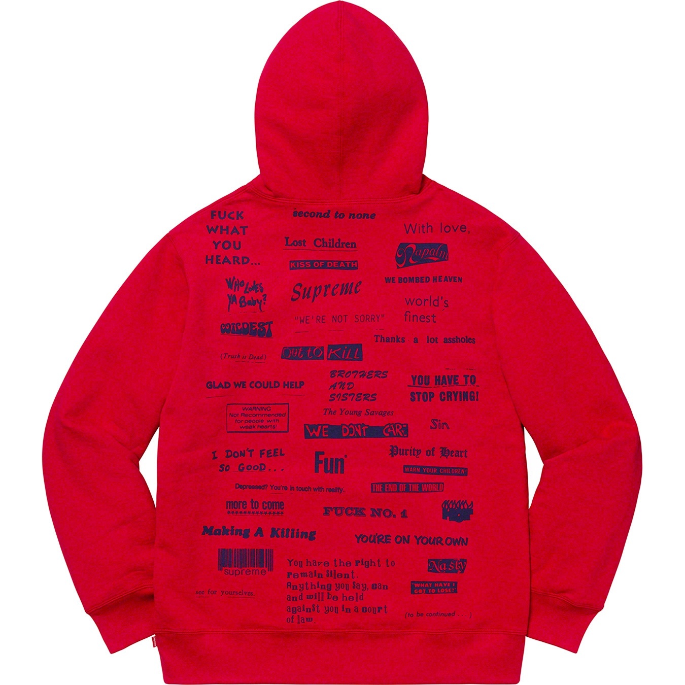 Stop Crying Hooded Sweatshirt view 7